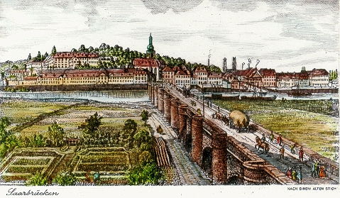 Saarbrücken, um 1850